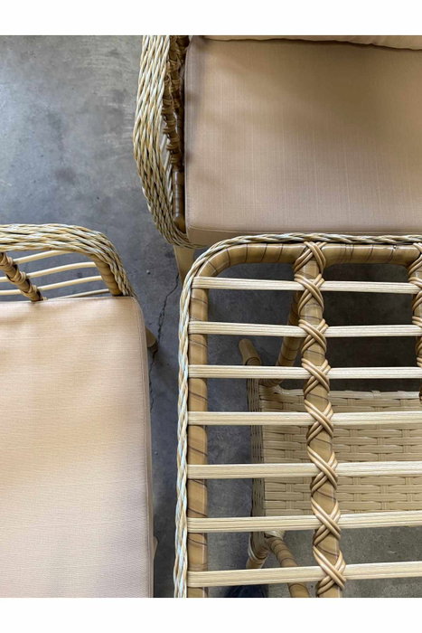 Hanah Home Conjunto de Jardín Manolya Beige